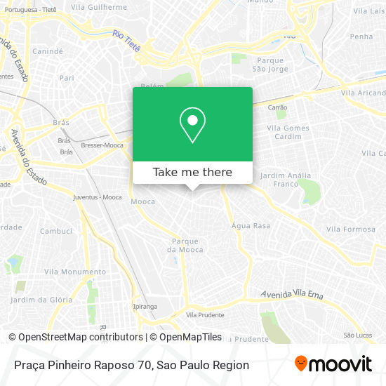 Mapa Praça Pinheiro Raposo 70
