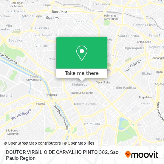 Mapa DOUTOR VIRGILIO DE CARVALHO PINTO  382