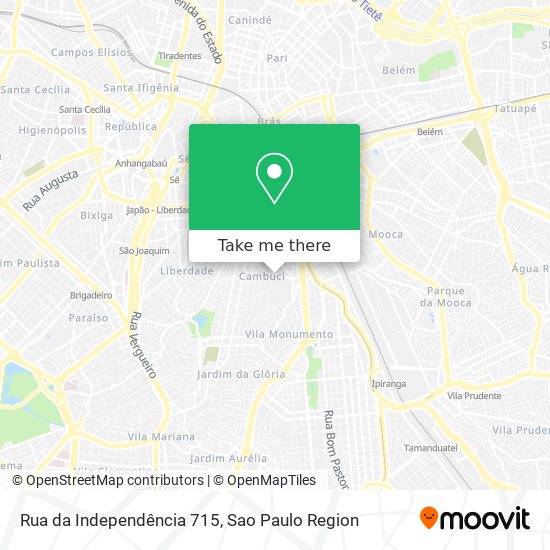 Mapa Rua da Independência 715