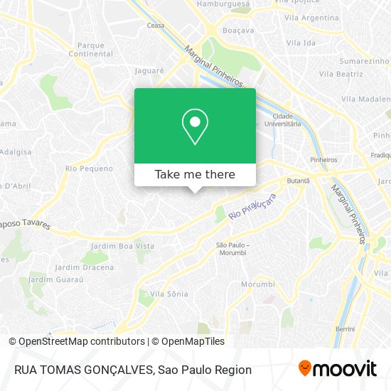 RUA TOMAS GONÇALVES map
