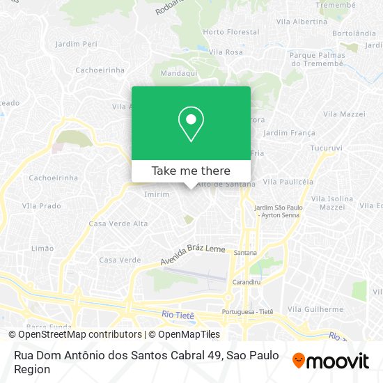 Mapa Rua Dom Antônio dos Santos Cabral  49