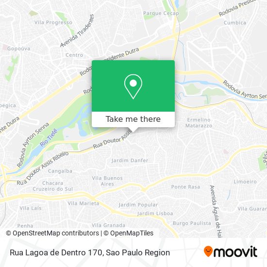Rua Lagoa de Dentro  170 map