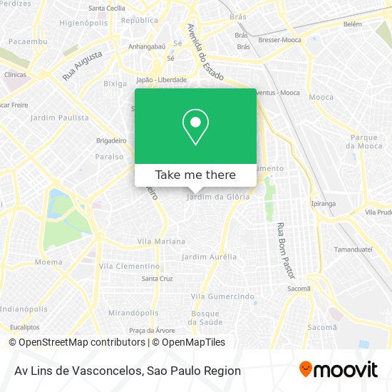 Av  Lins de Vasconcelos map