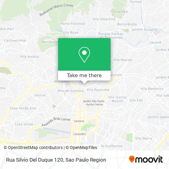 Mapa Rua Silvio Del Duque 120
