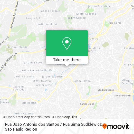 Rua João Antônio dos Santos / Rua Sima Sudklewicz map