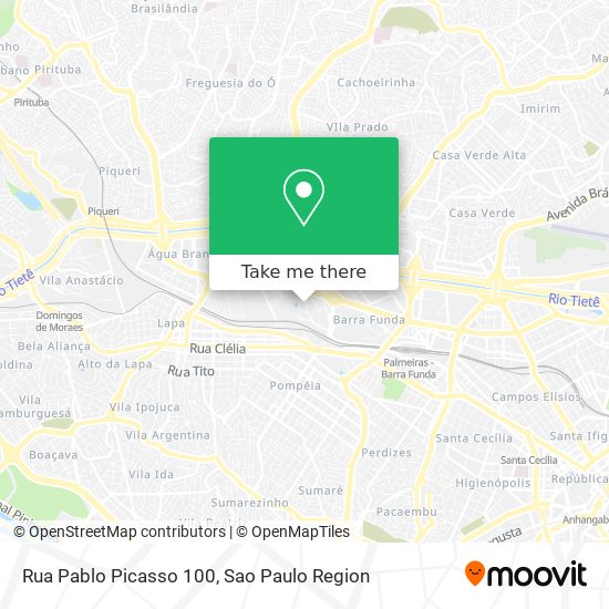 Rua Pablo Picasso  100 map