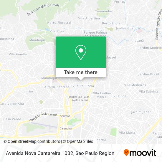 Avenida Nova Cantareira 1032 map