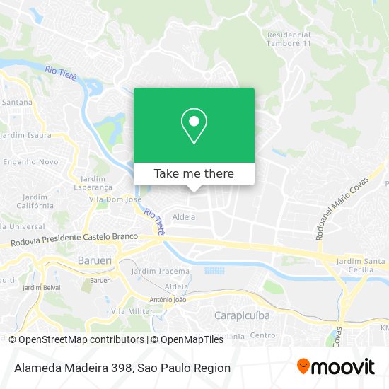 Alameda Madeira  398 map