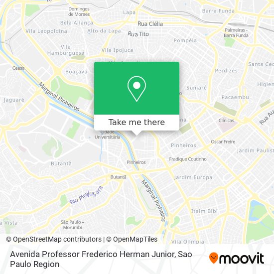 Mapa Avenida Professor Frederico Herman Junior