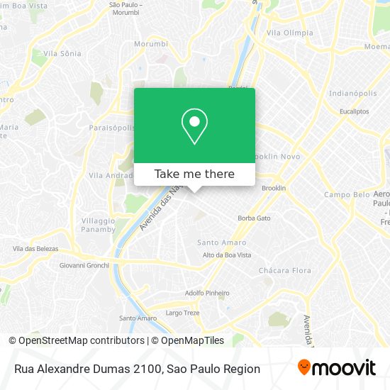 Mapa Rua Alexandre Dumas 2100