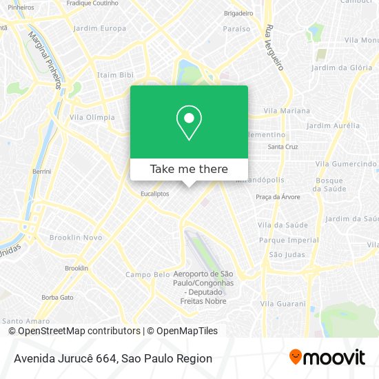 Mapa Avenida Jurucê 664