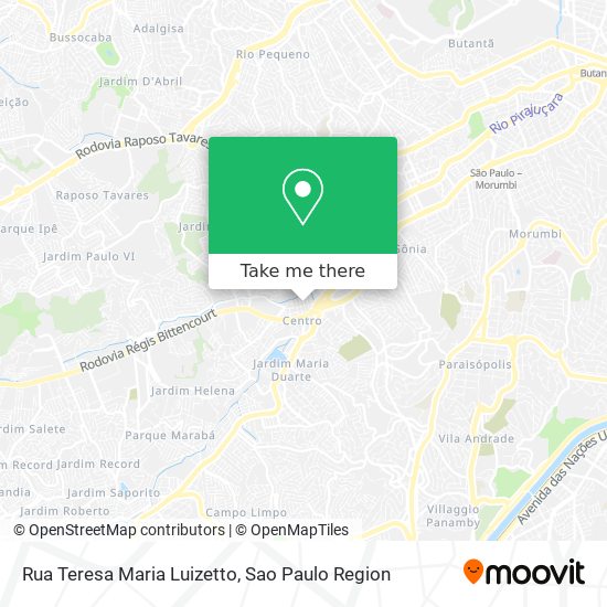 Rua Teresa Maria Luizetto map