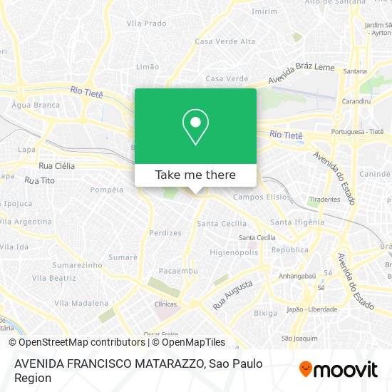 Mapa AVENIDA FRANCISCO MATARAZZO