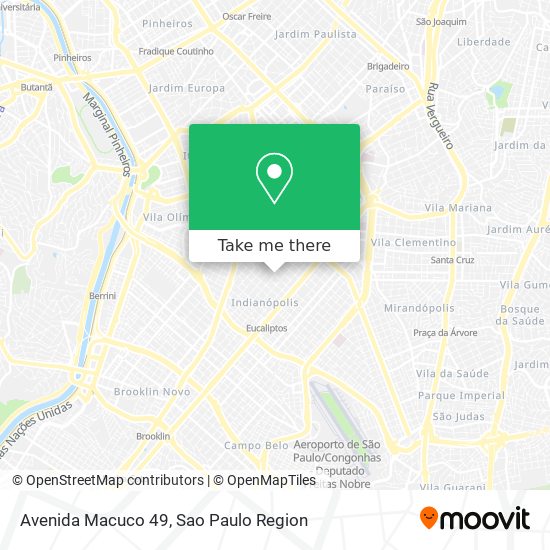 Mapa Avenida Macuco 49