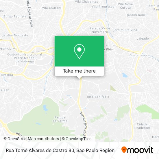 Rua Tomé Álvares de Castro 80 map