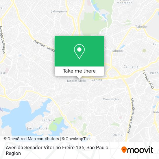 Mapa Avenida Senador Vitorino Freire  135