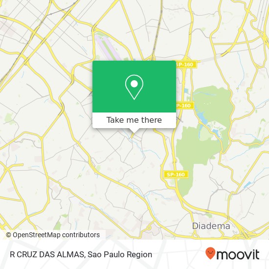 R CRUZ DAS ALMAS map