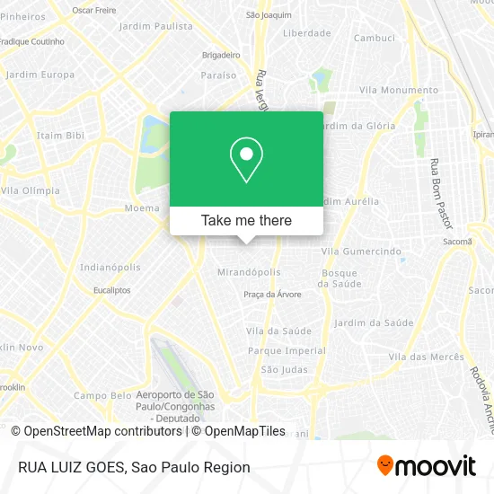 RUA LUIZ GOES map