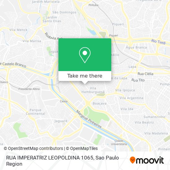 Mapa RUA IMPERATRIZ LEOPOLDINA  1065