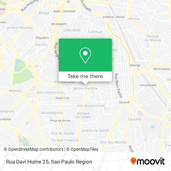 Mapa Rua Davi Hume  25