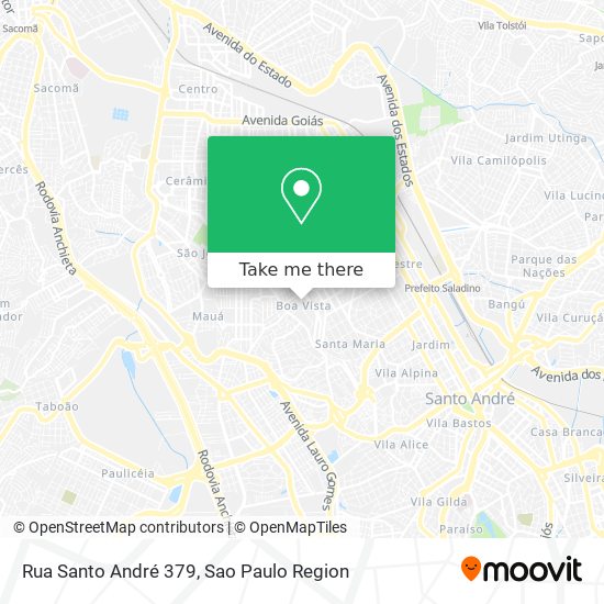 Rua Santo André 379 map