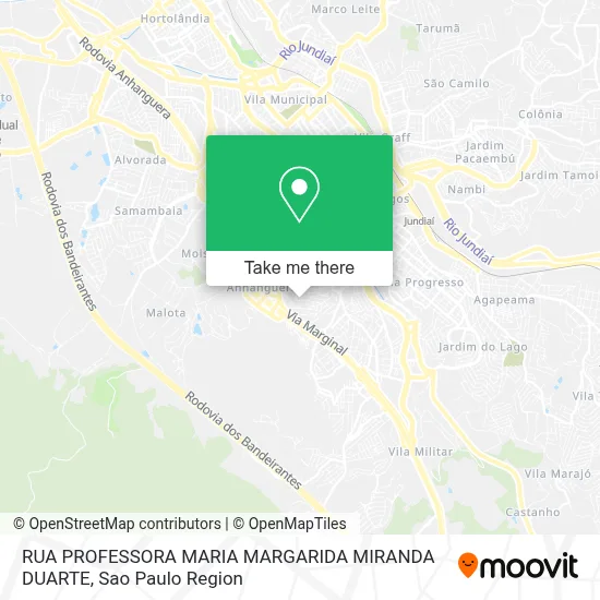RUA PROFESSORA MARIA MARGARIDA MIRANDA DUARTE map