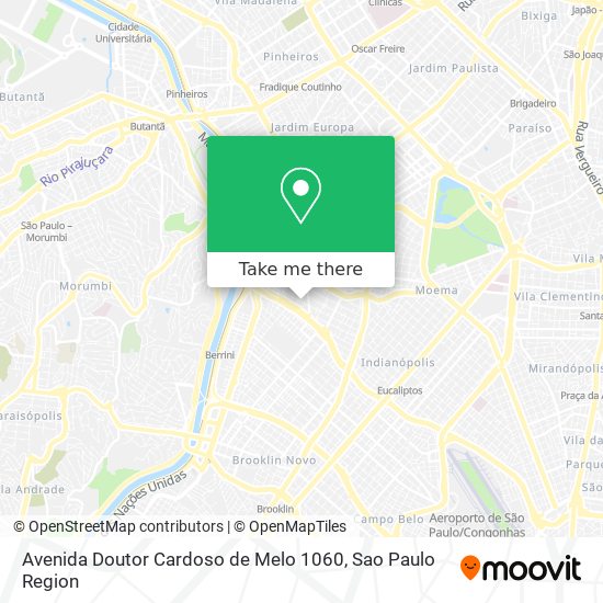 Mapa Avenida Doutor Cardoso de Melo 1060