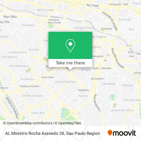 AL Ministro Rocha Azevedo 38 map