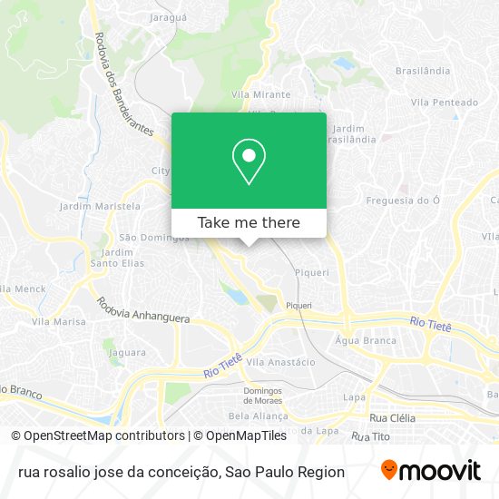 Mapa rua rosalio jose da conceição