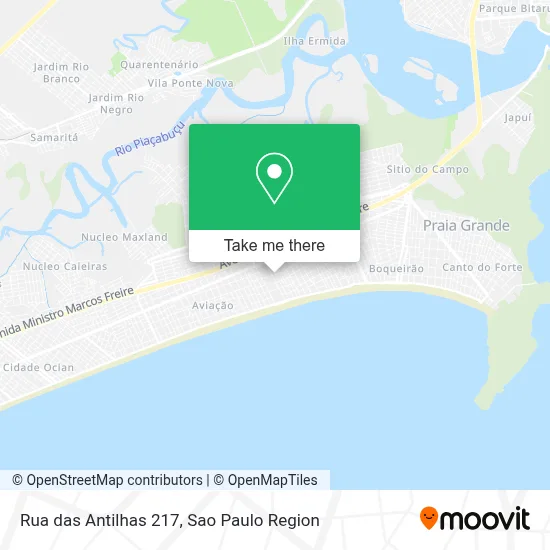 Rua das Antilhas 217 map