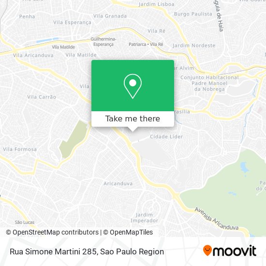 Mapa Rua Simone Martini  285