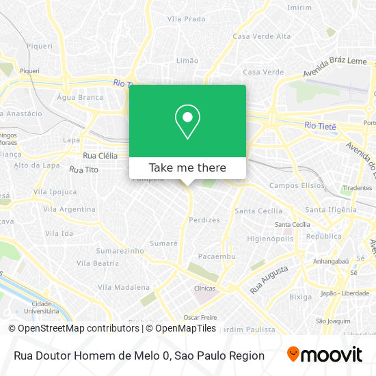 Mapa Rua Doutor Homem de Melo 0