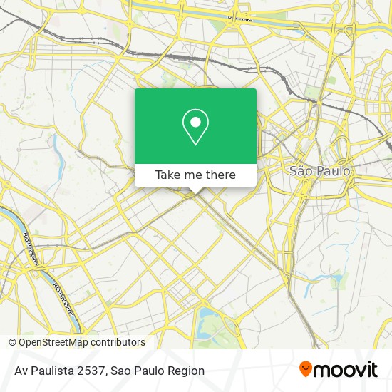 Mapa Av  Paulista  2537