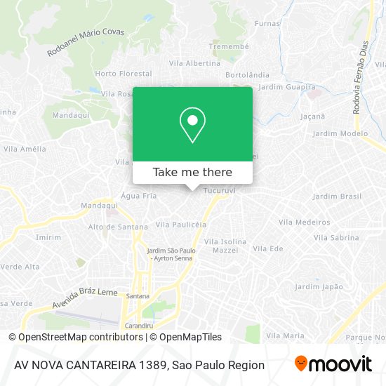 AV NOVA CANTAREIRA 1389 map