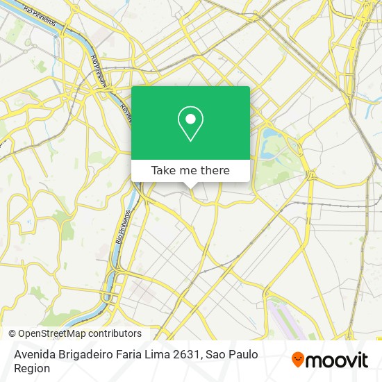 Avenida Brigadeiro Faria Lima 2631 map