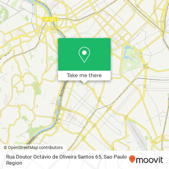 Mapa Rua Doutor Octávio de Oliveira Santos 65