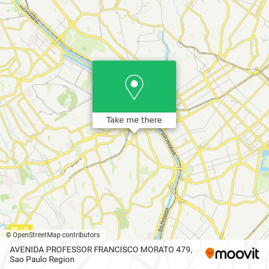 Mapa AVENIDA PROFESSOR FRANCISCO MORATO  479