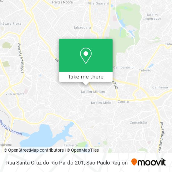 Rua Santa Cruz do Rio Pardo 201 map