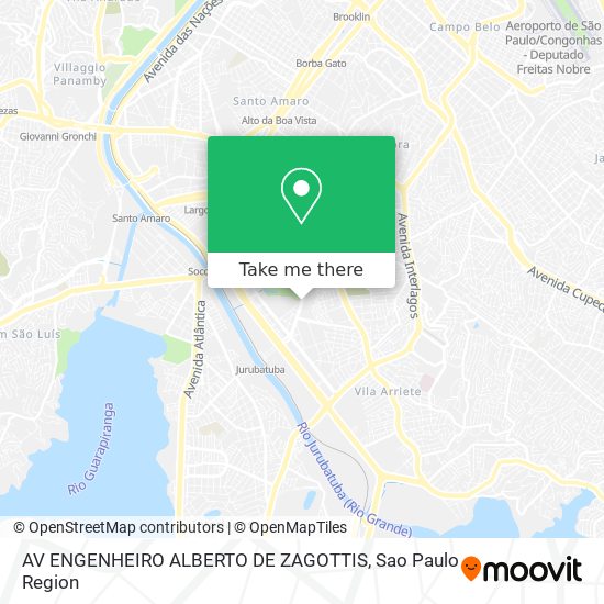 AV ENGENHEIRO ALBERTO DE ZAGOTTIS map
