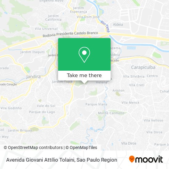 Avenida Giovani Attílio Tolaini map