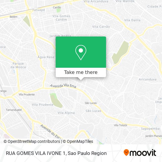 RUA GOMES   VILA IVONE 1 map