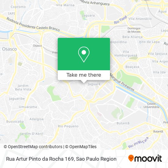 Mapa Rua Artur Pinto da Rocha 169