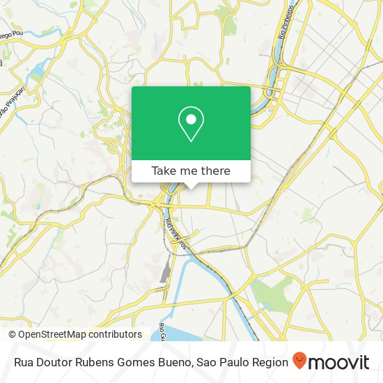 Rua Doutor Rubens Gomes Bueno map