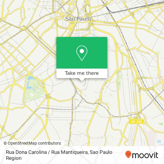 Rua Dona Carolina / Rua Mantiqueira map