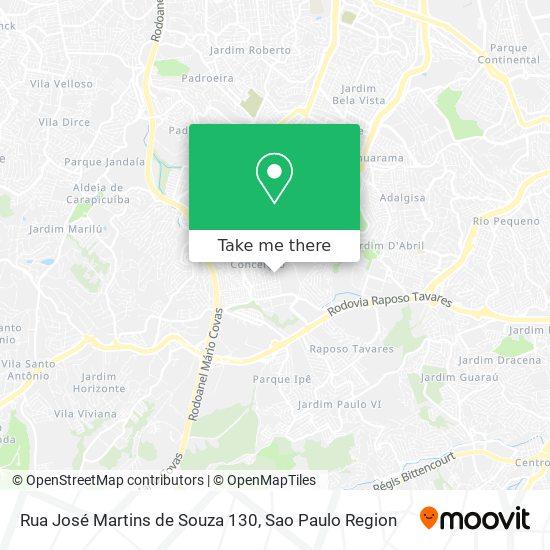 Rua José Martins de Souza 130 map