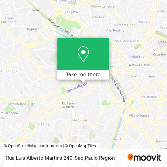 Mapa Rua Luis Alberto Martins 240