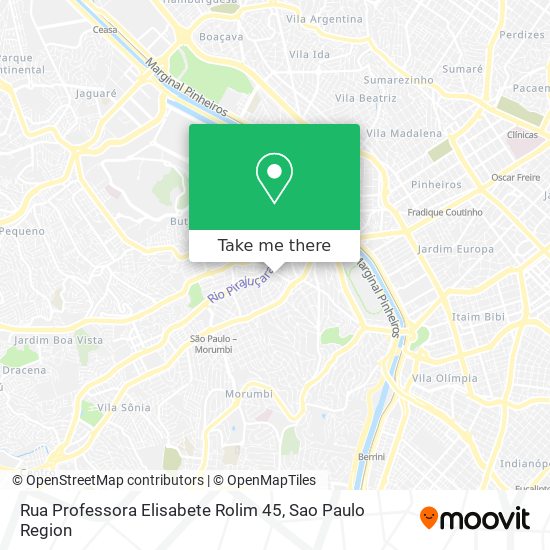 Mapa Rua Professora Elisabete Rolim 45