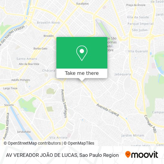 AV  VEREADOR JOÃO DE LUCAS map