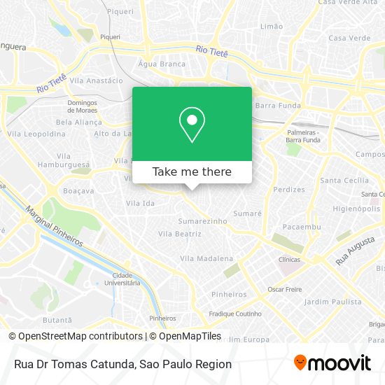 Mapa Rua Dr Tomas Catunda