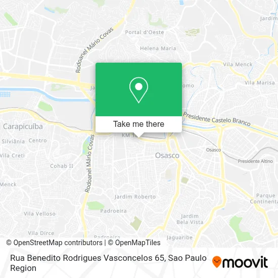 Rua Benedito Rodrigues Vasconcelos 65 map